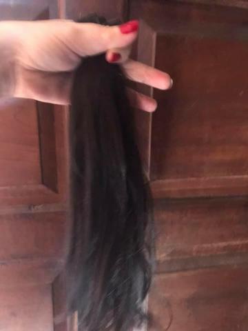 Cabelo humano 42 cm