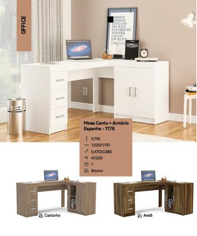 Mesa para Escritorio c/ Armário Nova