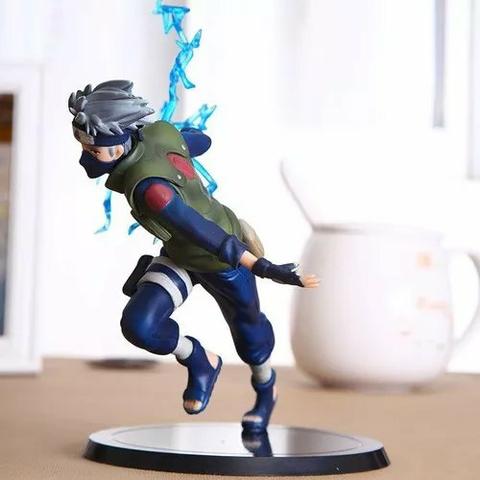 Action Figure Boneco Kakashi Sasuke Naruto Chidori Coleção Enfeite - Foto 4