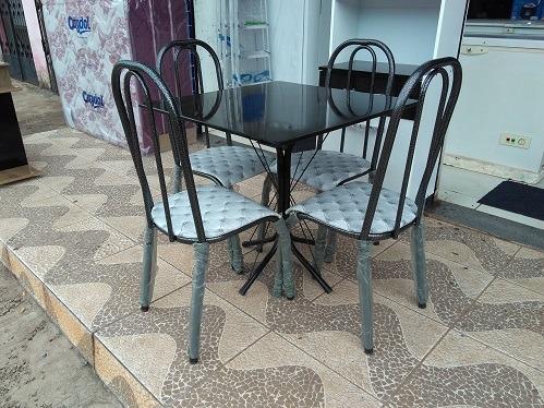 Entregamos e Montamos No Mesmo Dia Lindo Conjunto de Mesa 4 cadeiras Muito Barato 350,00 - Foto 2