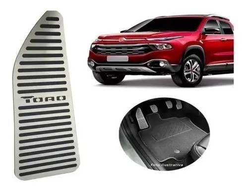 Descanso De Pé Em Aço Inox Fiat Toro - Todos - Foto 2