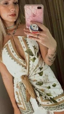 Vestido curto Farm