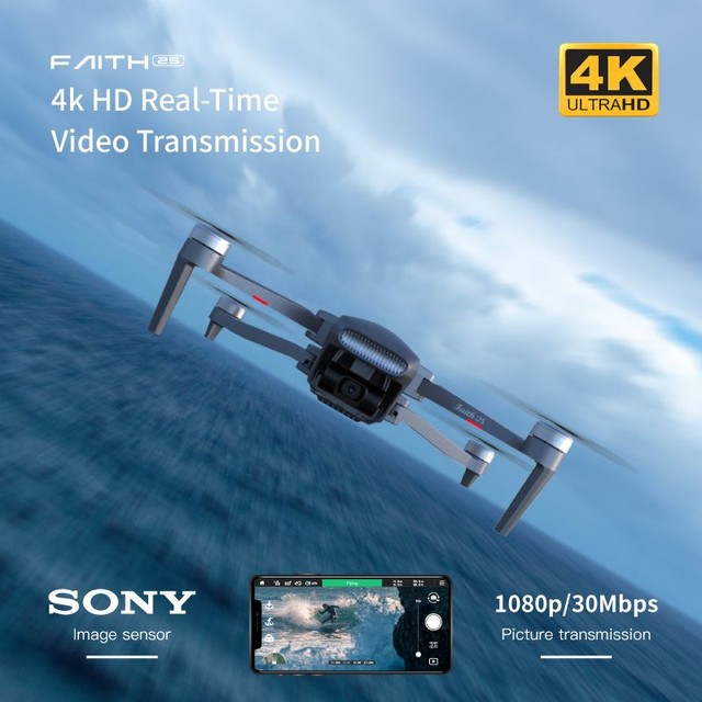 Drone C-Fly FAITH 2S 7KM, câmera 20 MEGAPIXEL 4k  - Foto 4