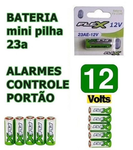 Pilha Bateria 12V 23A Flex - Foto 3