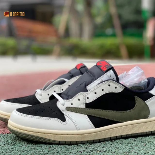 Air Jordan 1 Low  X Travis Scott "Olive
