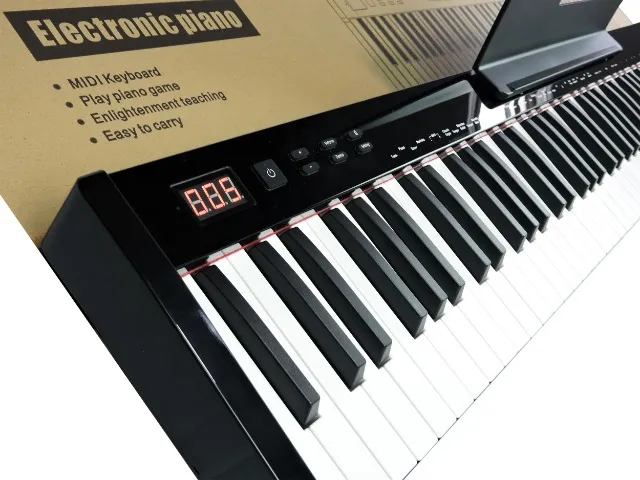 Piano Eletrônico 61 Teclas Arranjador Konix - PH61-S MIDI +