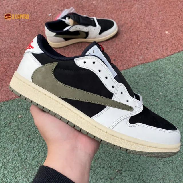 Air Jordan 1 Low  X Travis Scott "Olive - Foto 2
