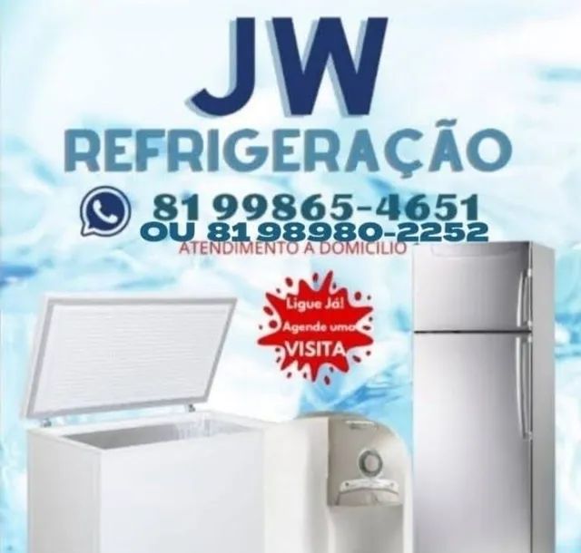 Conserto de urgência em freezeres, geladeiras e máquinas de lavar. F. *