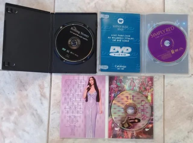 the rolling stones/simple red/cher(pacote-3 dvds) - Foto 3