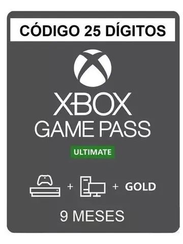 Xbox Live Gold + Game Pass Ultimate Código 9 Meses