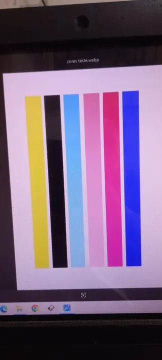 impressora epson L365 de tanque funcionando vê fotos só o amarelo com falhas - Foto 5