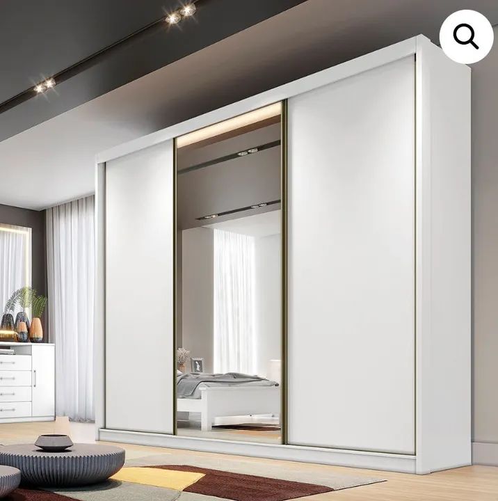 Guarda-roupa de correr 100% MDF! Pronta Entrega!