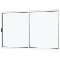 Janela de correr 2 folhas 1,00x1,00 branca