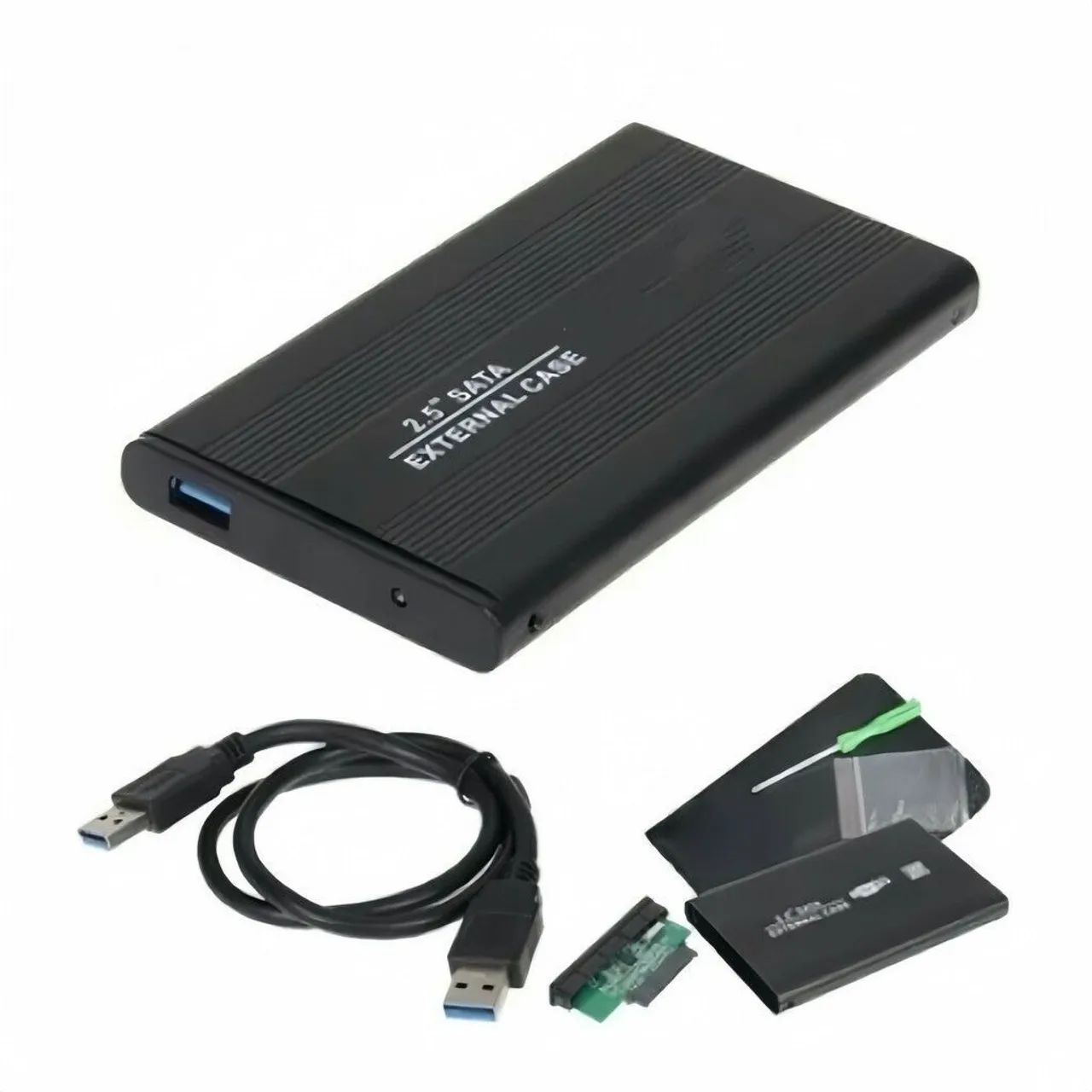 Case em Alumínio para HD externo SATA 2.5 USB 2.0 com Gaveta Slim - Foto 4