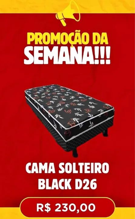 Cama box solteiro black confortável  - Foto 4