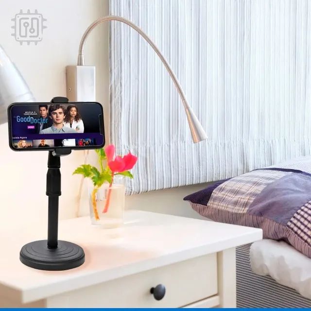 Suporte Tripé Celular Smartphone Mesa Portátil 360 Universal - Foto 5