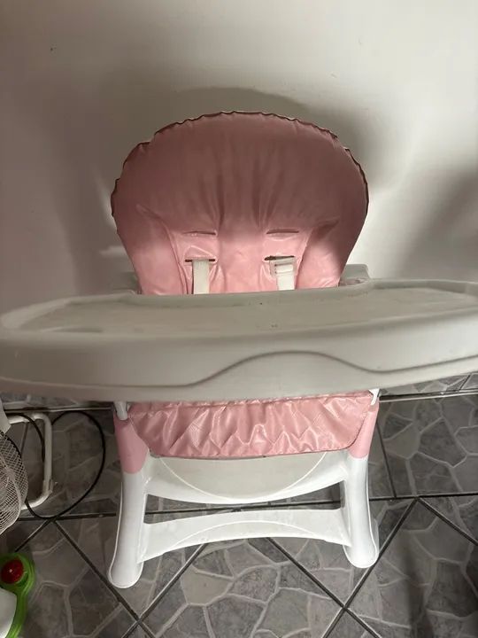 Cadeira de Alimentação Infantil - Rosa - Foto 2