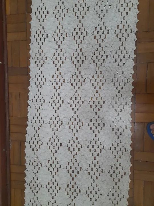 TAPETE PASSADEIRA DE BARBANTE CROCHÊ - Foto 3