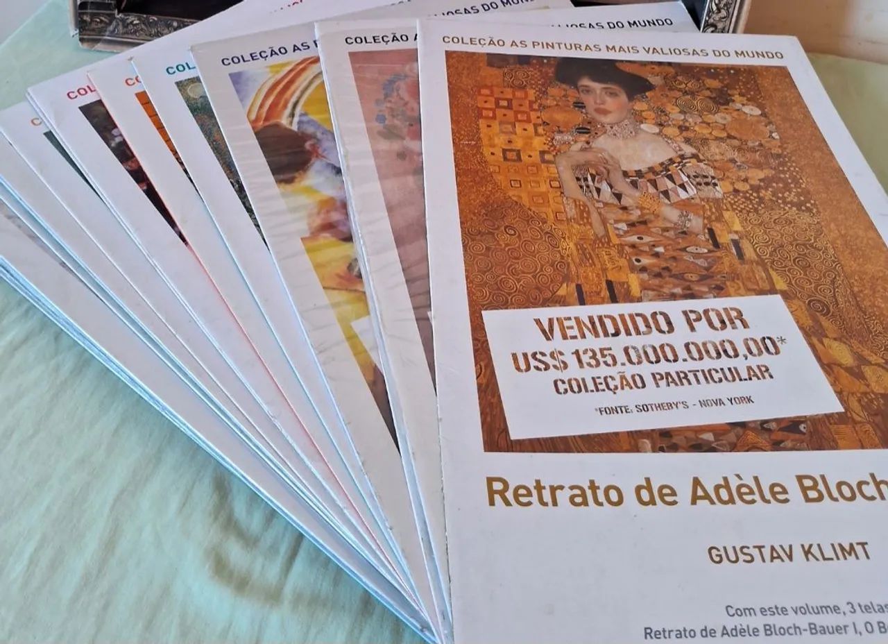 COLEÇÃO COMPLETA 25 VOLUMES AS PINTURAS MAIS VALIOSAS DO MUNDO !