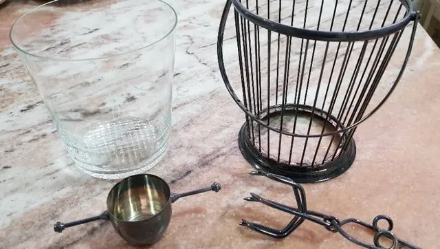 Copo licor e Mini canecas em vidro 40/50 e Balde de gelo década 60/70 preços variados - Foto 6