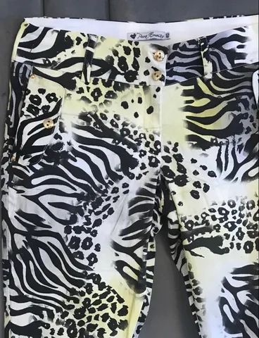 Calça animal print flare tamanho 40 NOVA - Foto 3