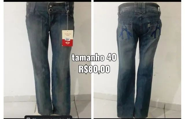 Calça jeans e shorts tamanho 40 - Foto 2