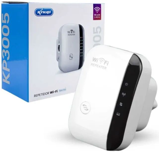 Repetidor de WI-FI Wireless Sem fio 300M Knup