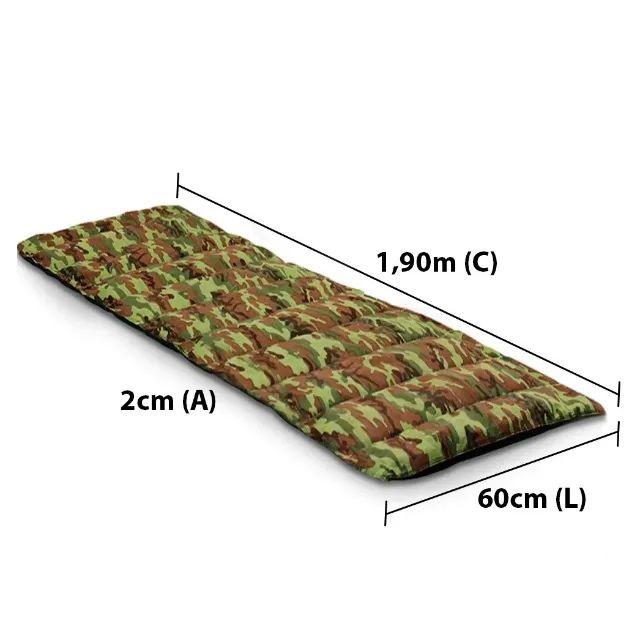 Colchonete Solteiro Acampamento Camping + Sacola de Transporte - Foto 2