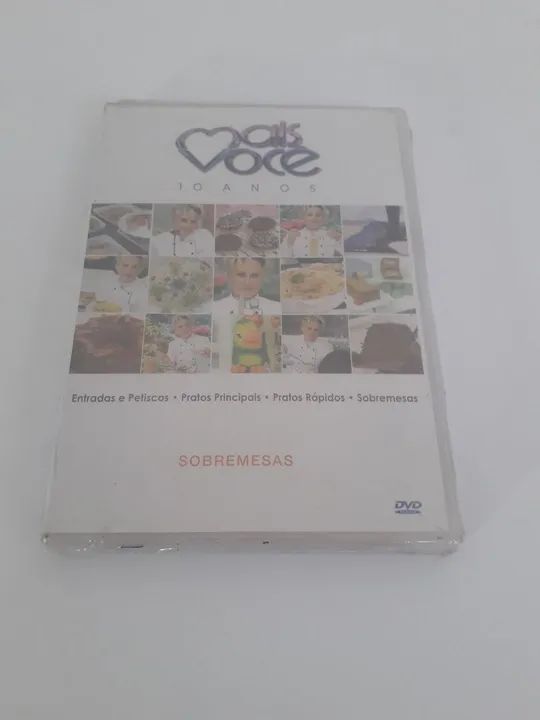 DVDs de receitas 10 anos do programa  mais você  2004 - Foto 3