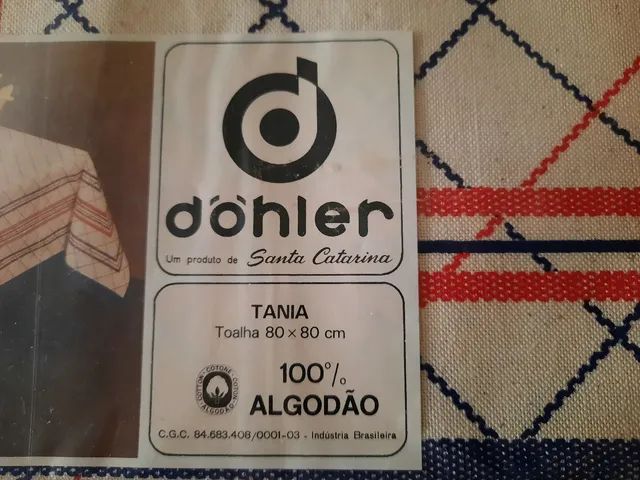 Toalha de Mesa Dôhler - Tânia. Santa Catarina . 80×80cm. 