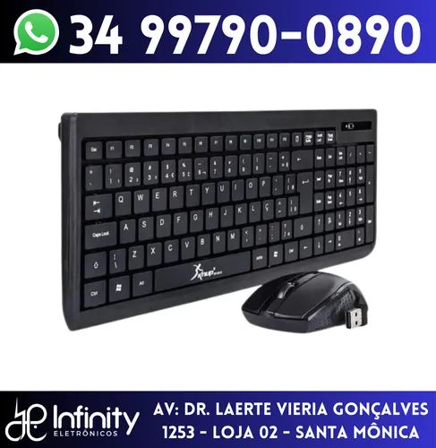 Kit Teclado e Mouse Sem Fio Knup