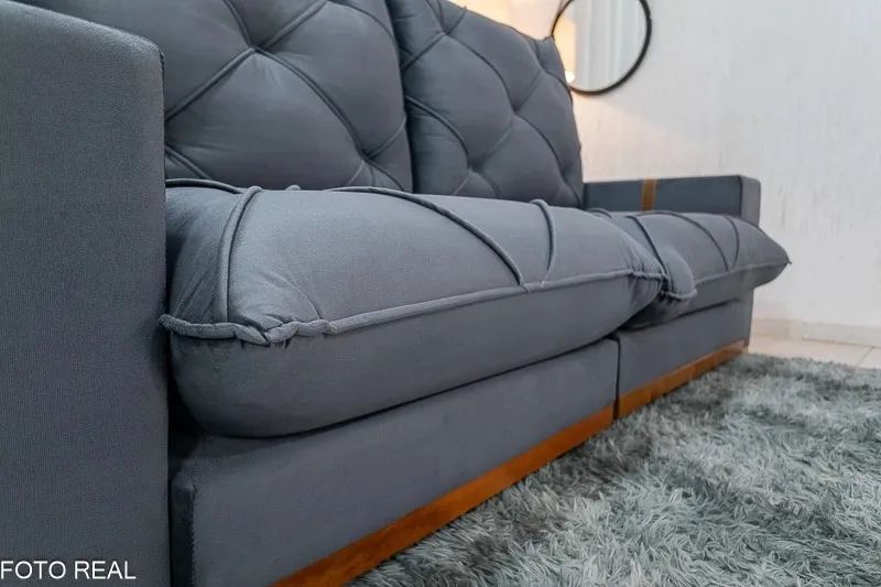 Sofá Retrátil Reclinável 2.50m Vênus D33 e Molas Ensacadas rf654 - Foto 3
