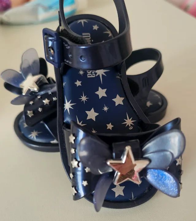 Sandália Mini Melissa Estrela Azul - Foto 2