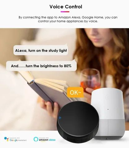 Controle Infravermelho Universal Tuya, Compatível com Alexa, Ar, TV - Foto 6