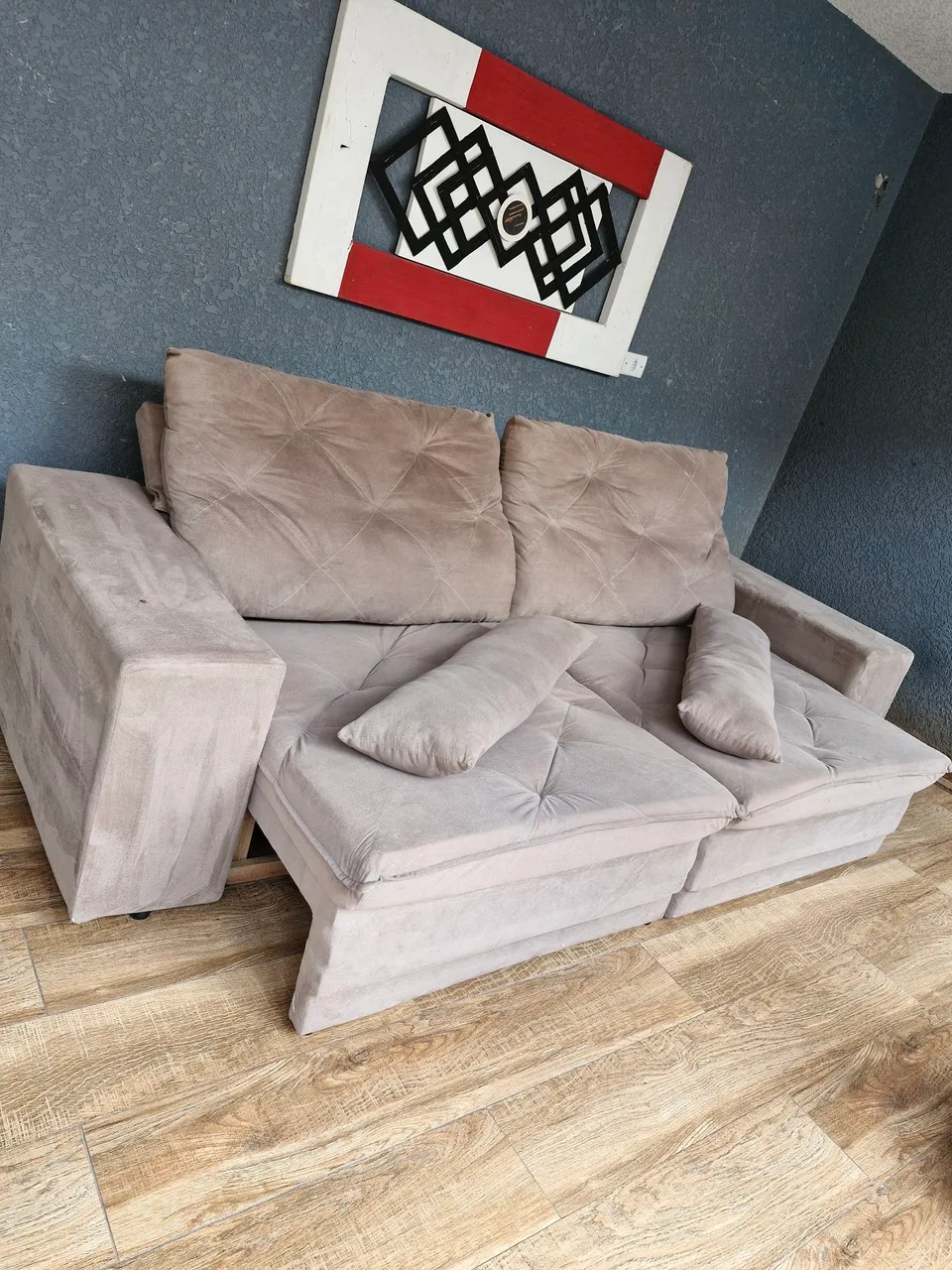 Sofa Retrátil e reclinável auto padrao frete grátis imperdível