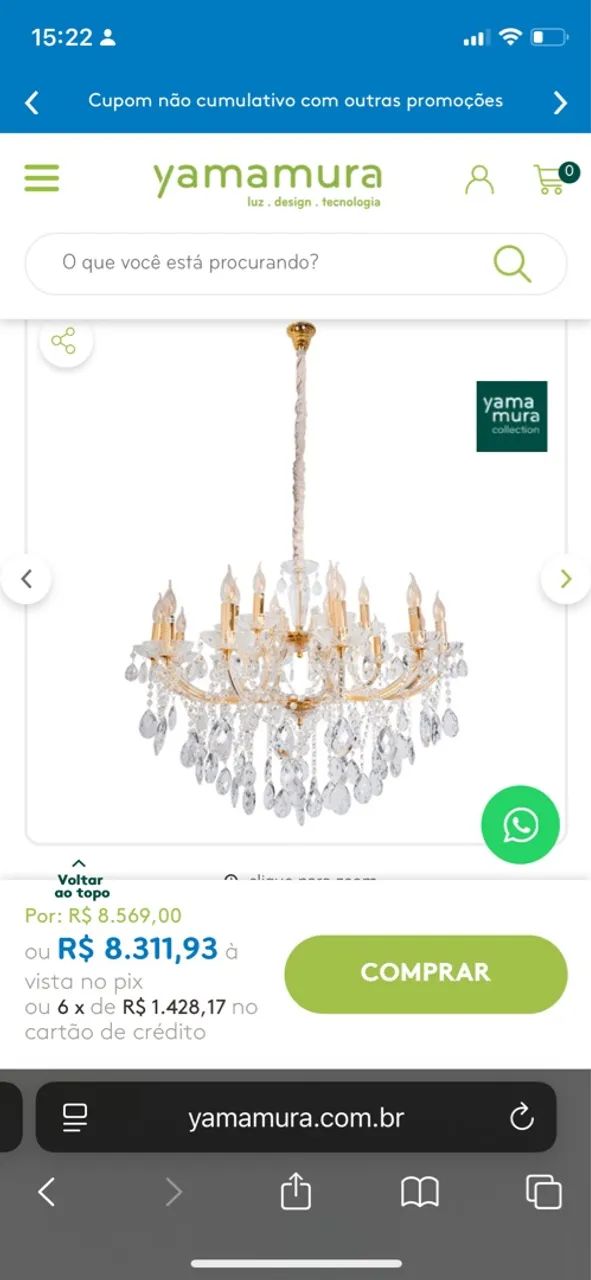 Lustre de Cristal yamamura - Foto 3