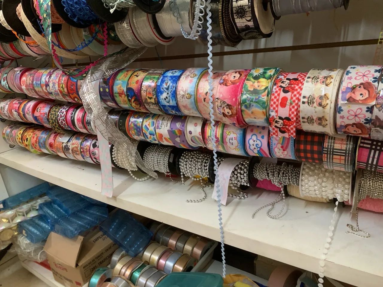 Lote de 170 peças de Fitas de Gorgurão para Artesanato - Diversos Modelos - Foto 3