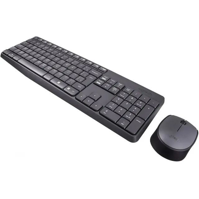 Teclado e Mouse Sem Fio Logitech MK235 - Combo -Kit -Conforto e Durabilidade -Loja Coimbra - Foto 5