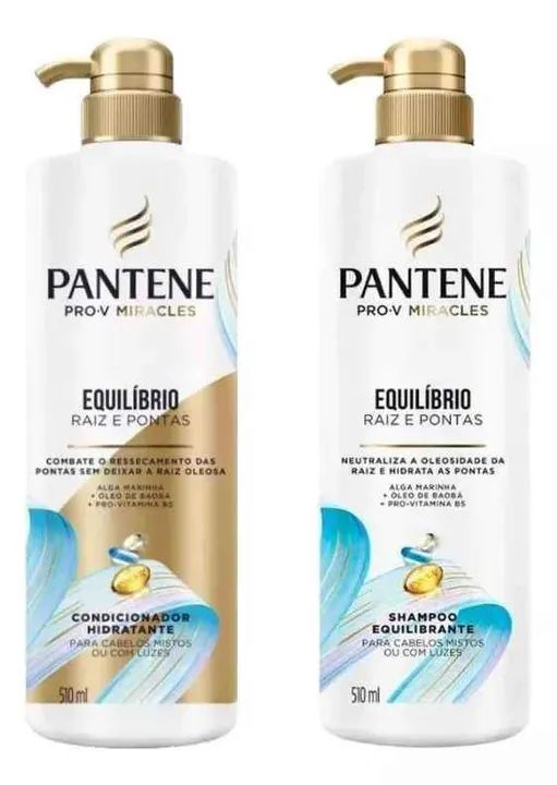 Shampoo 510Ml +Condicionador Pantene 510Ml - Pump Equilibrio - Foto 2