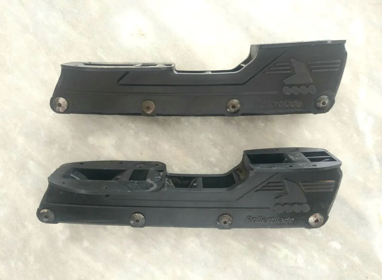 Par de Bases da bota do lightning ou tarmac da Rollerblade