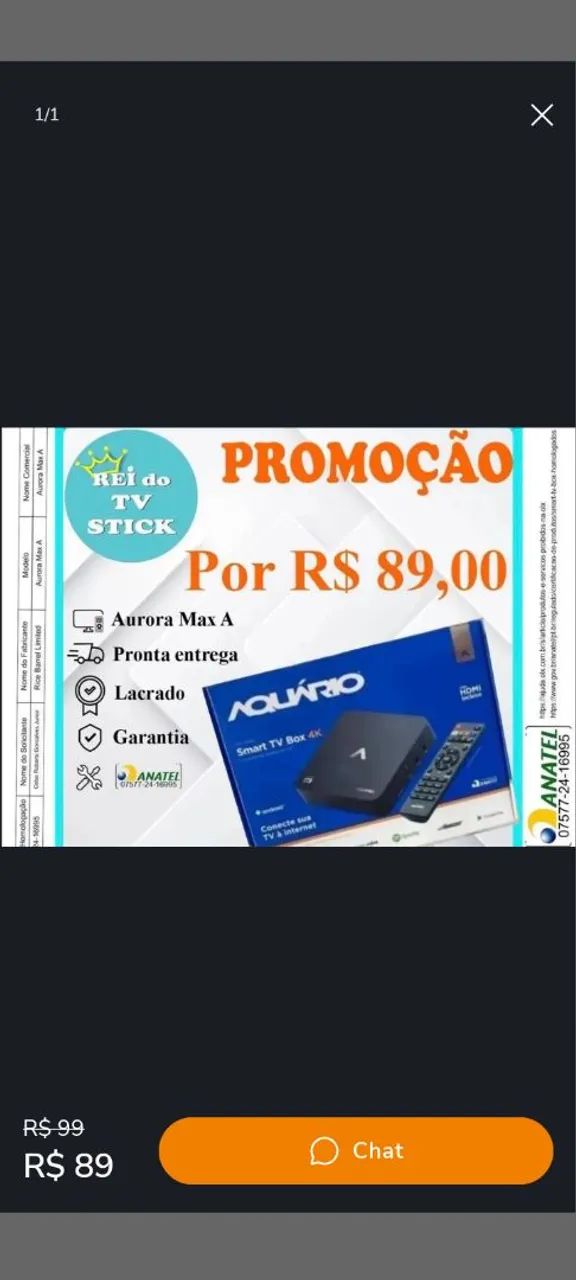 Smart TV Box aquário transforme sua TV em smartv 