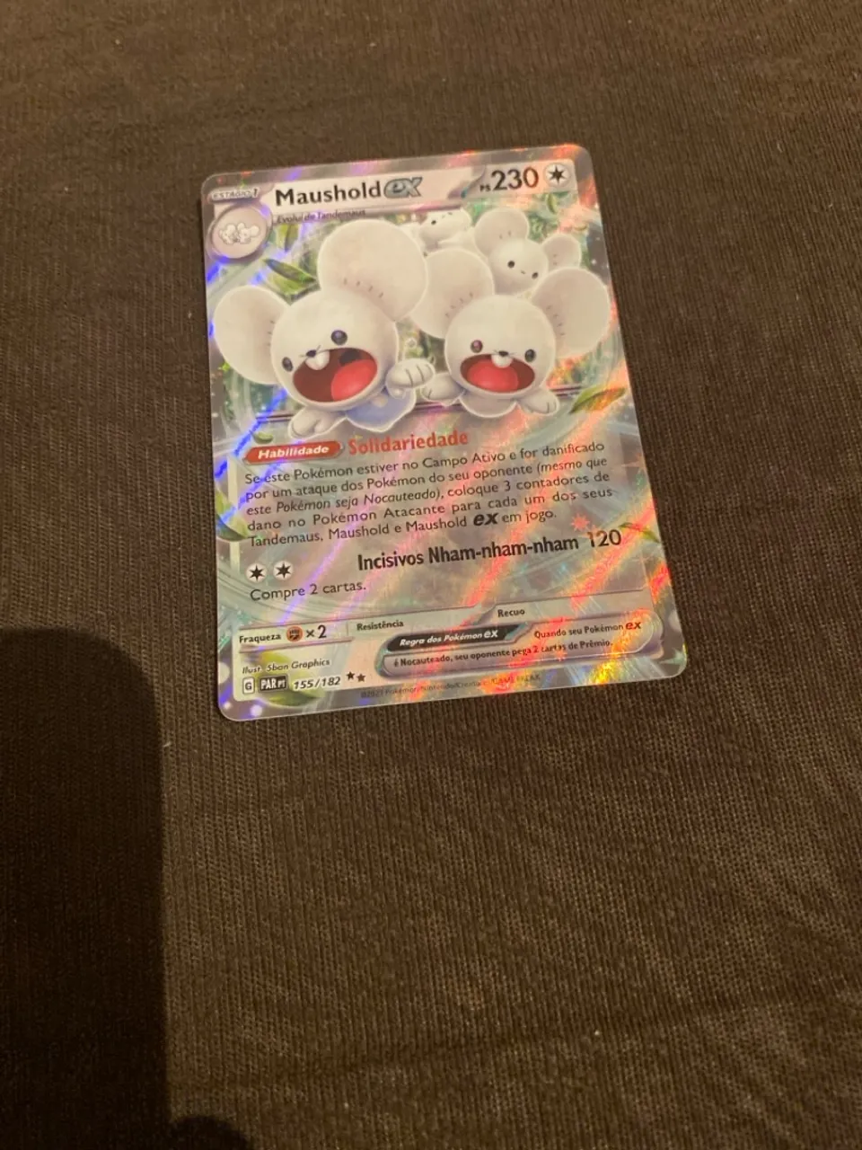 Carta Pokémon Maushold EX - 155/182
