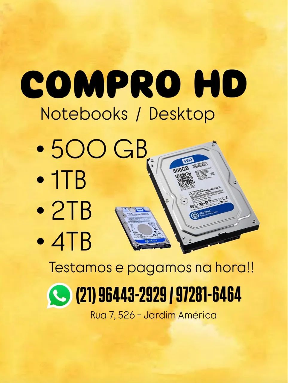 Hds 500GB 1TB 2TB 3TB 4TB - Foto 2