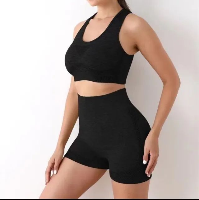 Conjunto de academia sem costura 