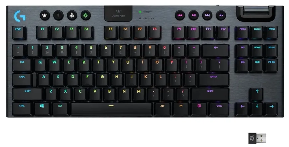 Teclado Mecanico Gamer Logitech G915 TKL Sem fio
