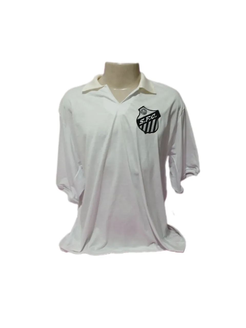 Camisa Santos FC Retrô Futebol Pelé Algodão 