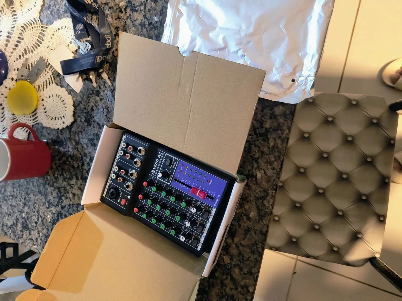 Console Mixer VEDO A3 - 3 Canais Profissional - Foto 2
