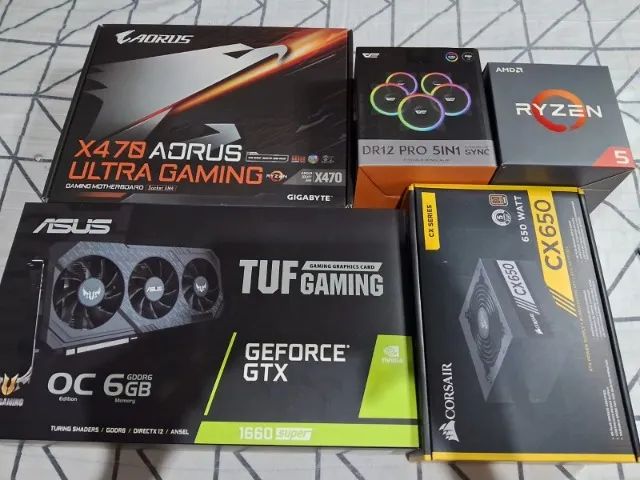 Computador Gamer Ryzen 5 2600x 32GB GTX 1660S 6GB + Periféricos (Aceito cartão)