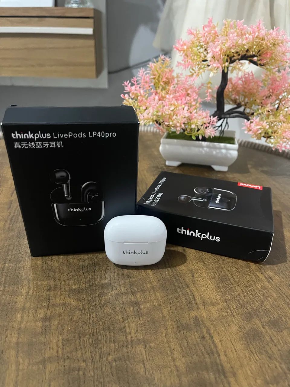 Fone LP40 PRO Branco 5.3 Bluetooth LENOVO Original Lacrado - Foto 3