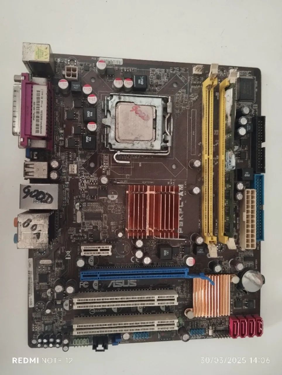 KIT PLACA MÃE LGA 775 - DDR2 - ASUS 55,00